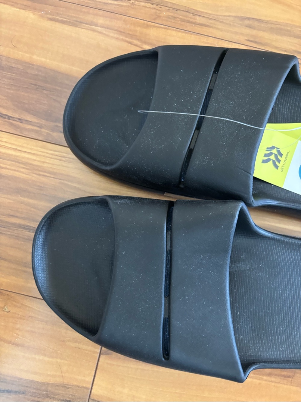 all in motion Black Slip-On Slide Sandals - Picture 2 of 6